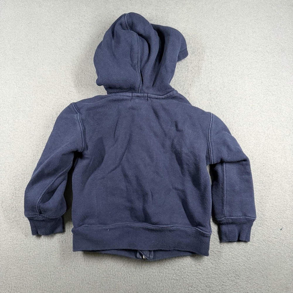 Polo Ralph Lauren Hoodie Kids 2T Navy Blue Fleece Full Zip Pony Logo Sweatshirt‎ - Picture 9 of 9